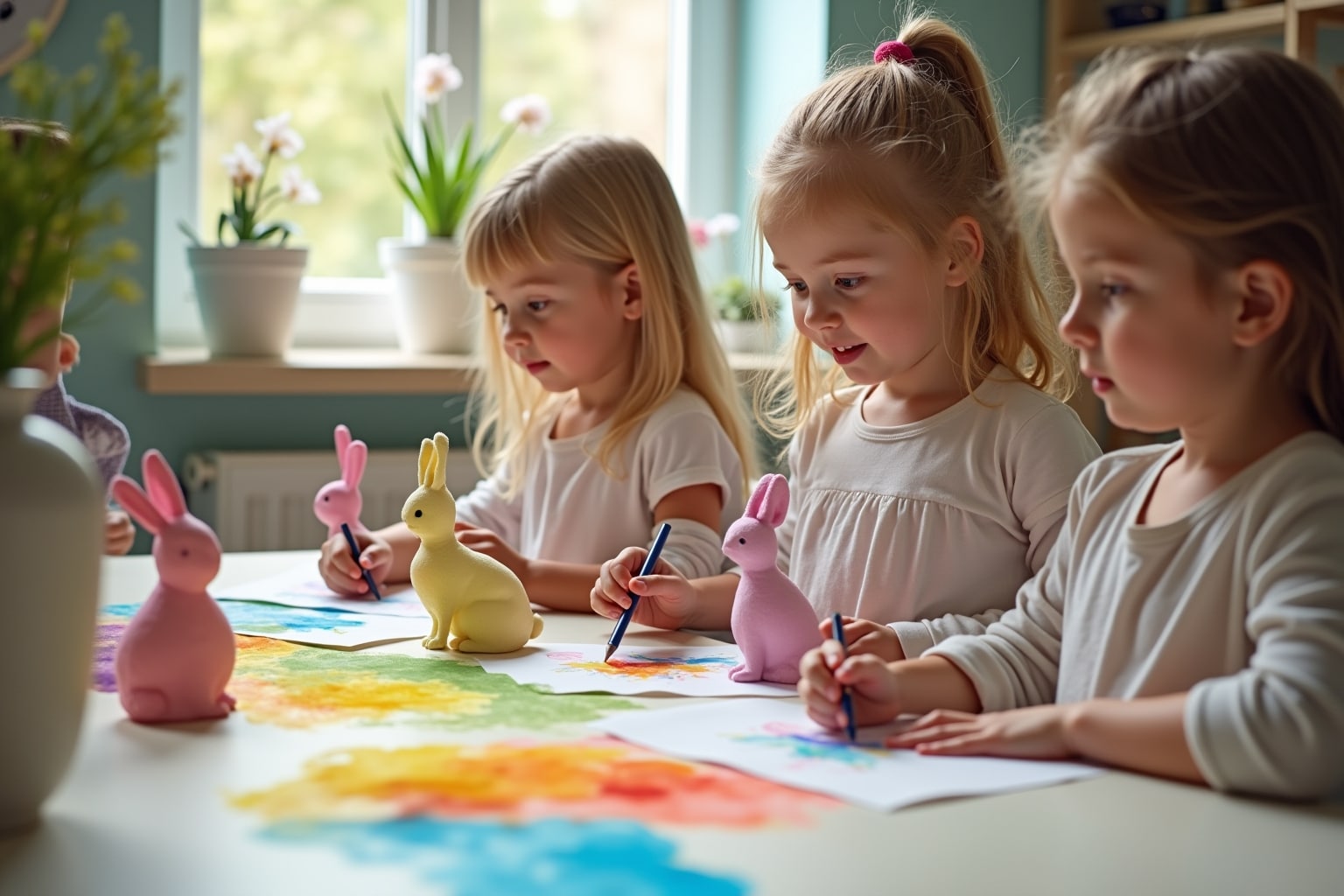 Osterhasen basteln für Kinder